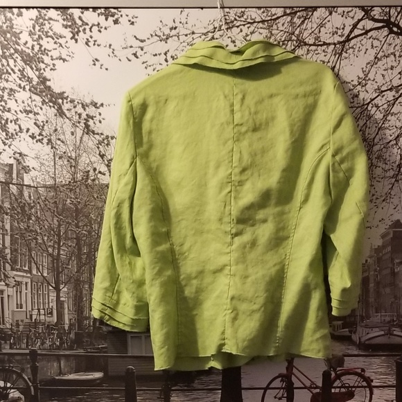 Green casual wear jacket size 8 - Picture 2 of 5
